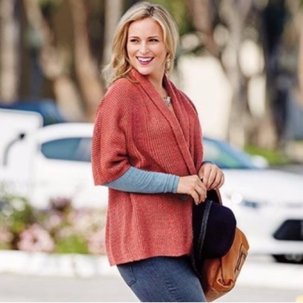 CAbi Rosewood Cardigan Sweater #3162 Size Small